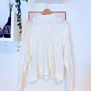 Hand knitted cream sweater